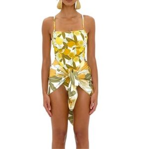 Andrea Iyamah Used Sarina Bathing Suit with Sarina Print Scarf